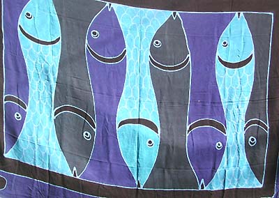 Sealife Creature Pareo Sarong Of Fish Design