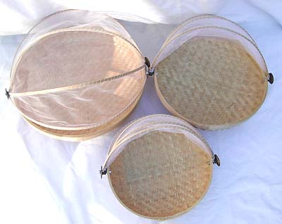 Wholesale kitchen ware - rounded rattan food cover