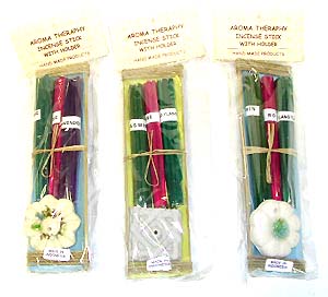 Gift of love - assorted aroma theraphy incense sticks with holder