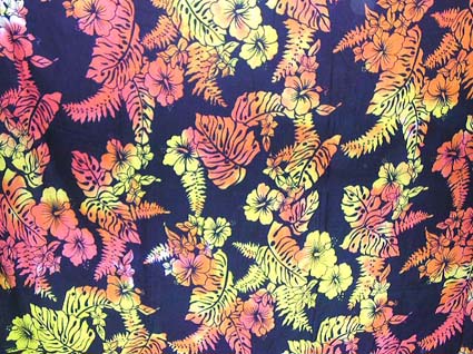 wholesale sundress and summer wrapping skirt sarong to Canada and USA - Deep ocean plant pattern design Batik rayon sarong