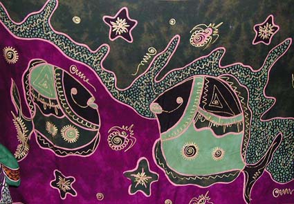 Batik sarong,beach fashion wholesale -Assorted sea life shark fish / tropical fish design fashion wrap