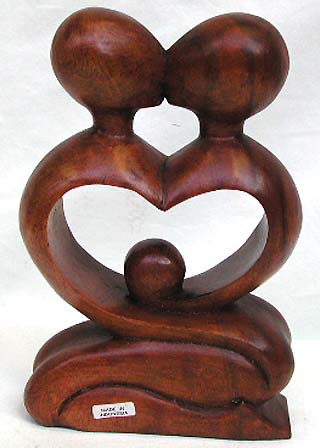Valentine gift online shop - knee-down heart love kissing couple abstract carvin