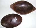 Coconut wood made of , smooth finishing, container with lid