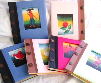 wholesale photo album, picture album from Bali made of natural paper and tree leaf prodcut