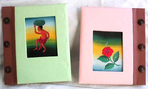 wholesale photo album, picture album from Bali made of natural paper and tree leaf prodcut