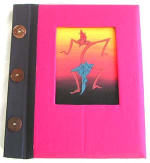 wholesale photo album, picture album from Bali made of natural paper and tree leaf prodcut