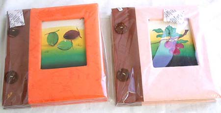 Bali natural stationary products and photo album wholesaler wholesale supply hand painted photo albums