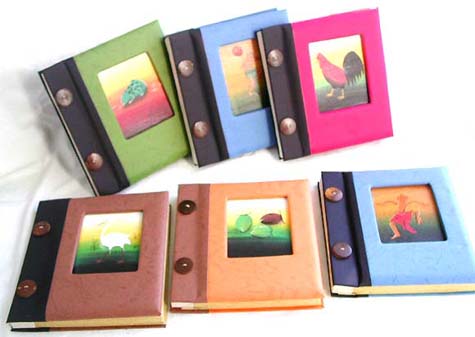 Bali natural stationary products and photo album wholesaler wholesale supply hand painted photo albums