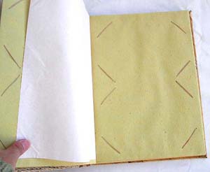 Assorted geometric design handmade photo album with rope, made of natural material such as banana leaf, mulberry papers, recycling papers, etc.