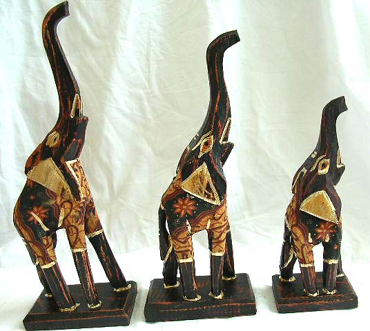 Color painting Batik elephant set