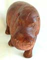Deeper abstract carving made of tropical hard wood