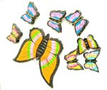 Rainbow butterfly mobile