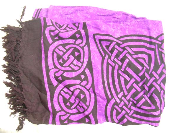 Unique fashion wear exporter, Quality Celtic artisan designed knot print motif bikini cover up