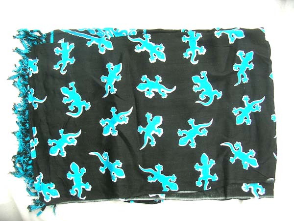 Fun wholesale beach wear supplier, Gecko lovers beach bikini wrap shawl