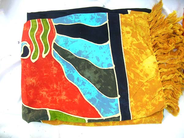 Tropical colored bali bali vacation wrap skirt  from international beach wear collection trader
