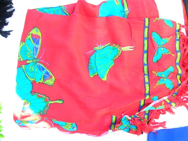 Cruise apparel supply catalog exports Nature lovers butterfly theme balinese island wrap