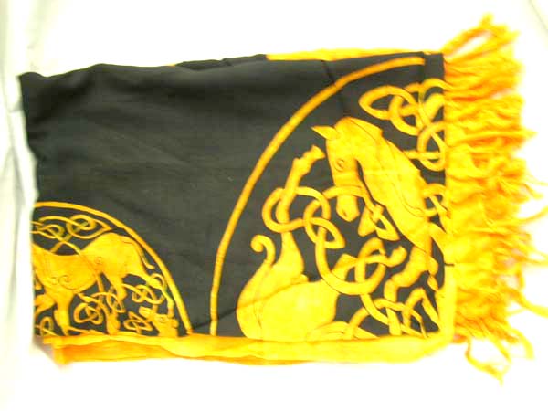 Beauty wear manufacturing warehouse, Resort wear sarong dress with celtic horse design and knot 
