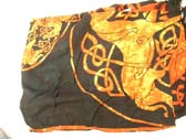 wholesale bali batik sarong in celtic knotwork black and golden 