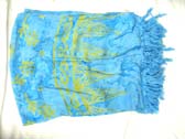 Sunflower and tribal mountain art designed bali sarong from international beach wholesaler