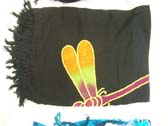 Cruise wear bikini wrap with bright colored dragonfly print from wholesale exchange agent