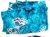 Trendy clothing gallery tie dye style bali scarf wrap with white butterfly pattern manufacturer