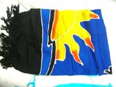 Export manufacturer wholesales Summer sun print design on royal blue balinese pareo wrap