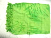 Beach wear supply shopping, Batik beach sarong cover up in lime green tie dye