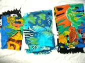 Fun ocean life decorated bali beach sarong in multi colors from international b2b wholesaler
