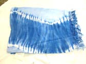 Light and dark blue fashion island summer batik shawl from summe sarong boutique company