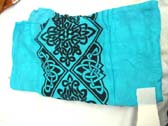 Celtic knot art in diamond designed print handmade  sarong, tropical wear manufacturing distributor