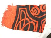 Crafted Celtic art decor on bali pareo wrap around, import b2b trade wholesaler