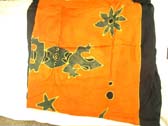 Vacation gift supply factory exports Decorative gecko motif with flower art on summer bali toga wrap