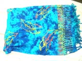 Tropical dolphin swimwear cover up in tie dye blue from bali bali wear export distribution express