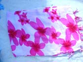 Pink flower pattern on white swimwear cover up from beauty sarong wholesale boutique