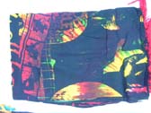 Resort fashion catalog supply company, Bob Marley music designed artsy summer wrap skirt