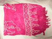Teen girls, dolphin designed pink beach pareo sarong exported wholesale by online store