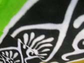 Urban beach wear balinese scarf wrap with unique sun design and leaf pattern from ladies apparel factory collection trader