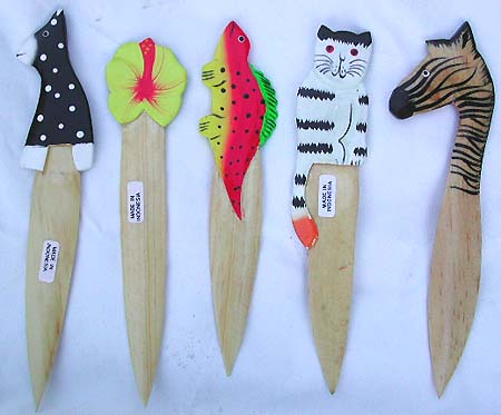 We carry fashion accessories and stationary such as these cute letter openners.