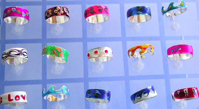 Jewelry supplier wholesale toe ring, enamel sterling silver jewelry