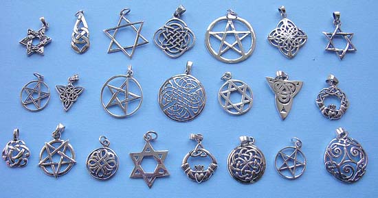 Selling pendant unique jewelry, Celtic and symbol pendant in 925. sterling silver setting