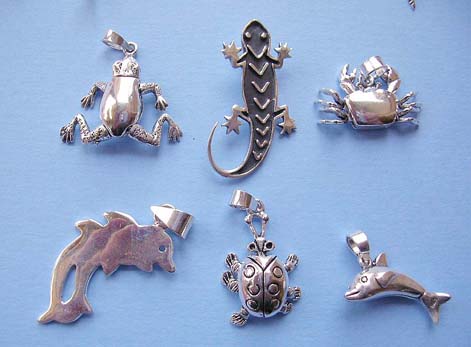 Wholesale jewelry for kids, animal design 925. sterling silver pendant
