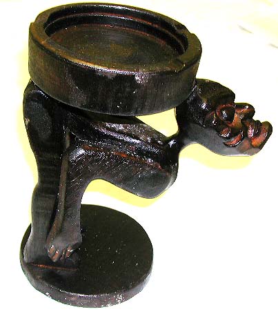birthday gift idea, primitive carving ashtray for smokers gift idea