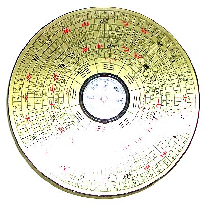 Chinese FENG SHUI - FENG SHUI  compass which is used to locate good FENG SHUI site. 