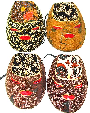Batik appliques mask, treasure house of fine artifacts and wearables form Indonesia