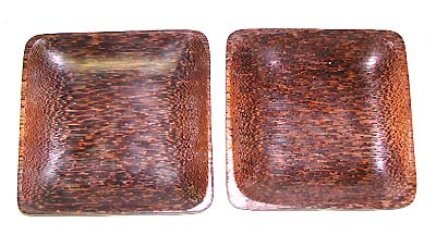 Kitchen equipments - coconut square shaped tray set (2 pieces)