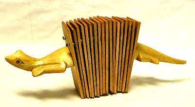 Musical instrument wholesale - yellow color wooden gecko cracker