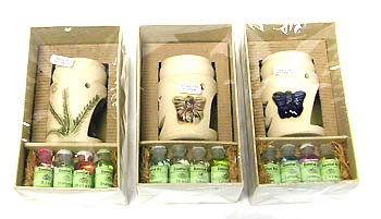 Birthday gift idea - assorted aromatic essential oil set with burner