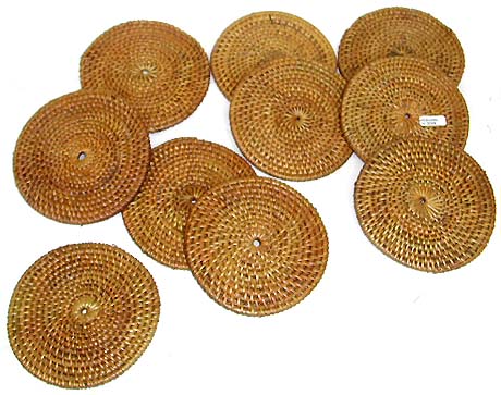 Fashion kitchenware - retan rounded coaster set