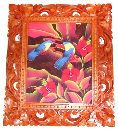 Unique gift for new home - assorted painting design carved out pattern wooden picture frame