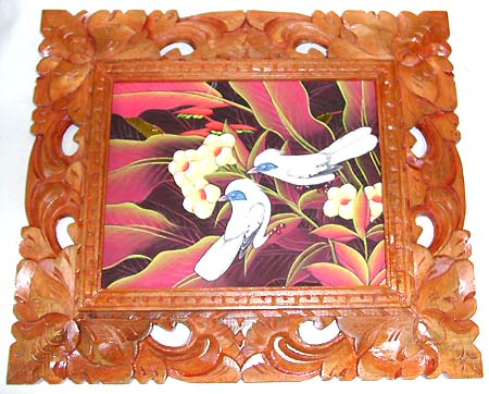 Unique gift for new home - assorted painting design carved out pattern wooden picture frame